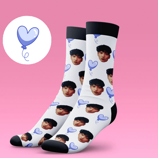 Balloon Hearts Socks