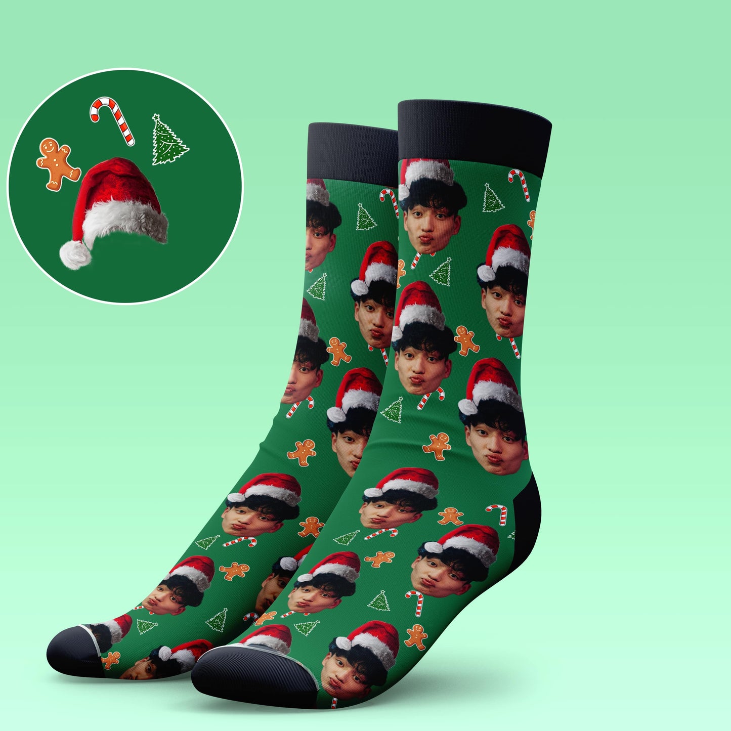 Santa Hat Socks