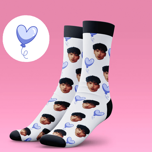 Balloon Hearts Socks