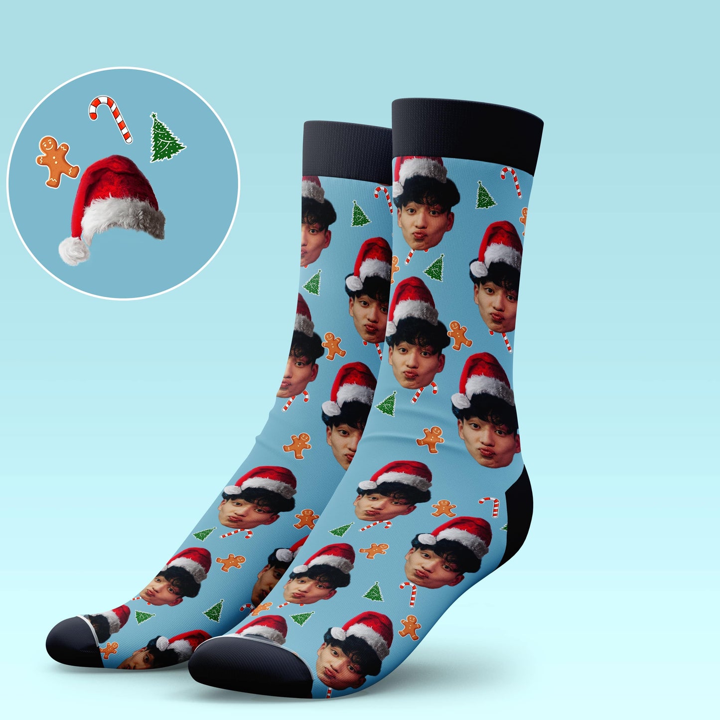 Santa Hat Socks