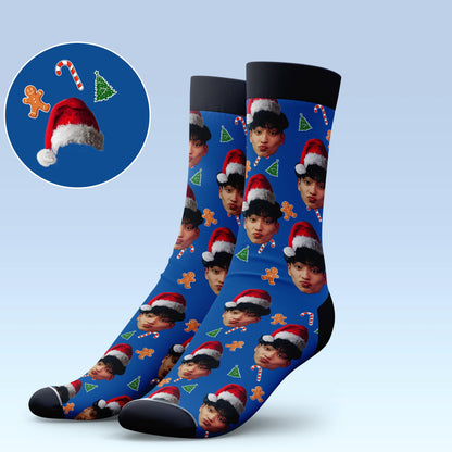 Santa Hat Socks