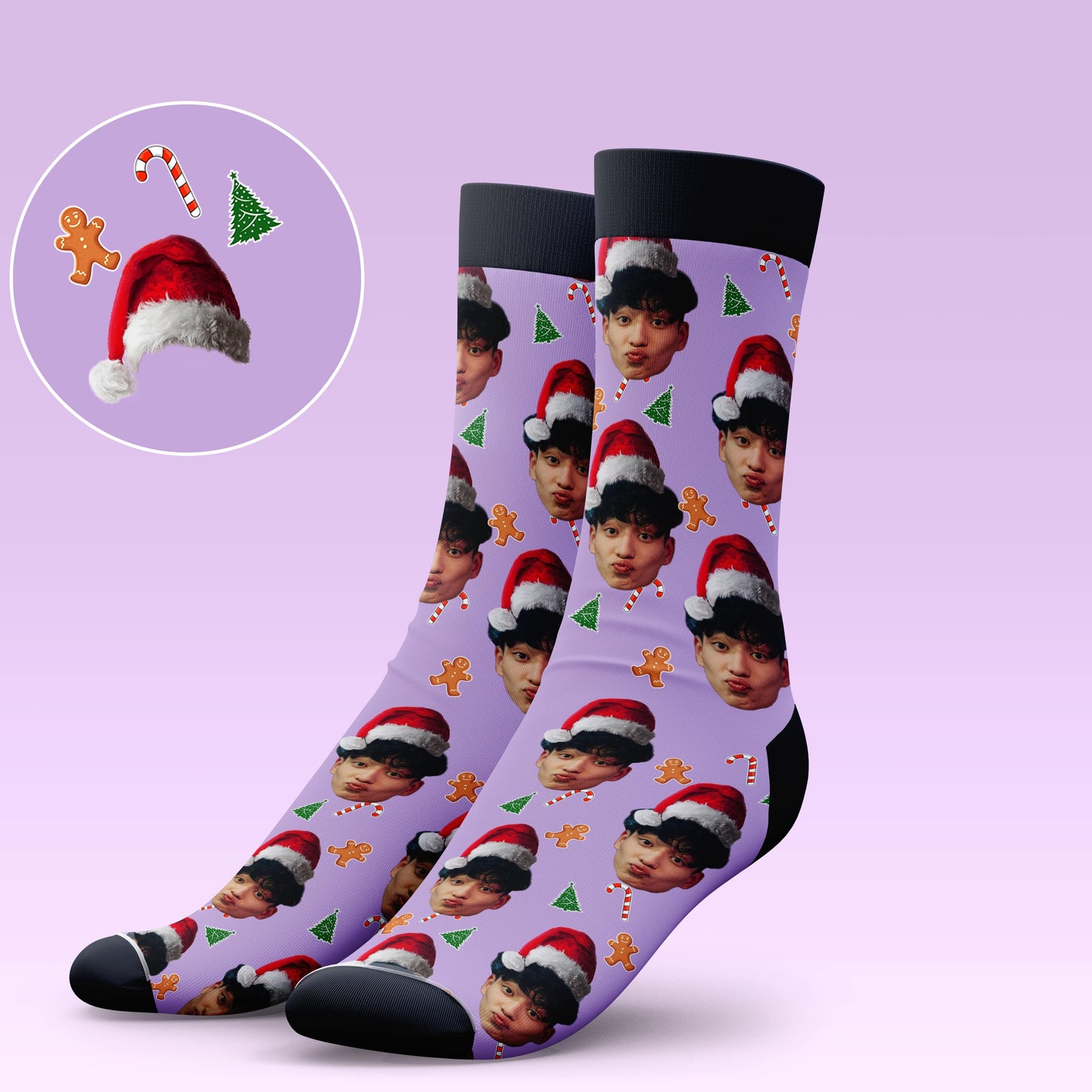 Santa Hat Socks