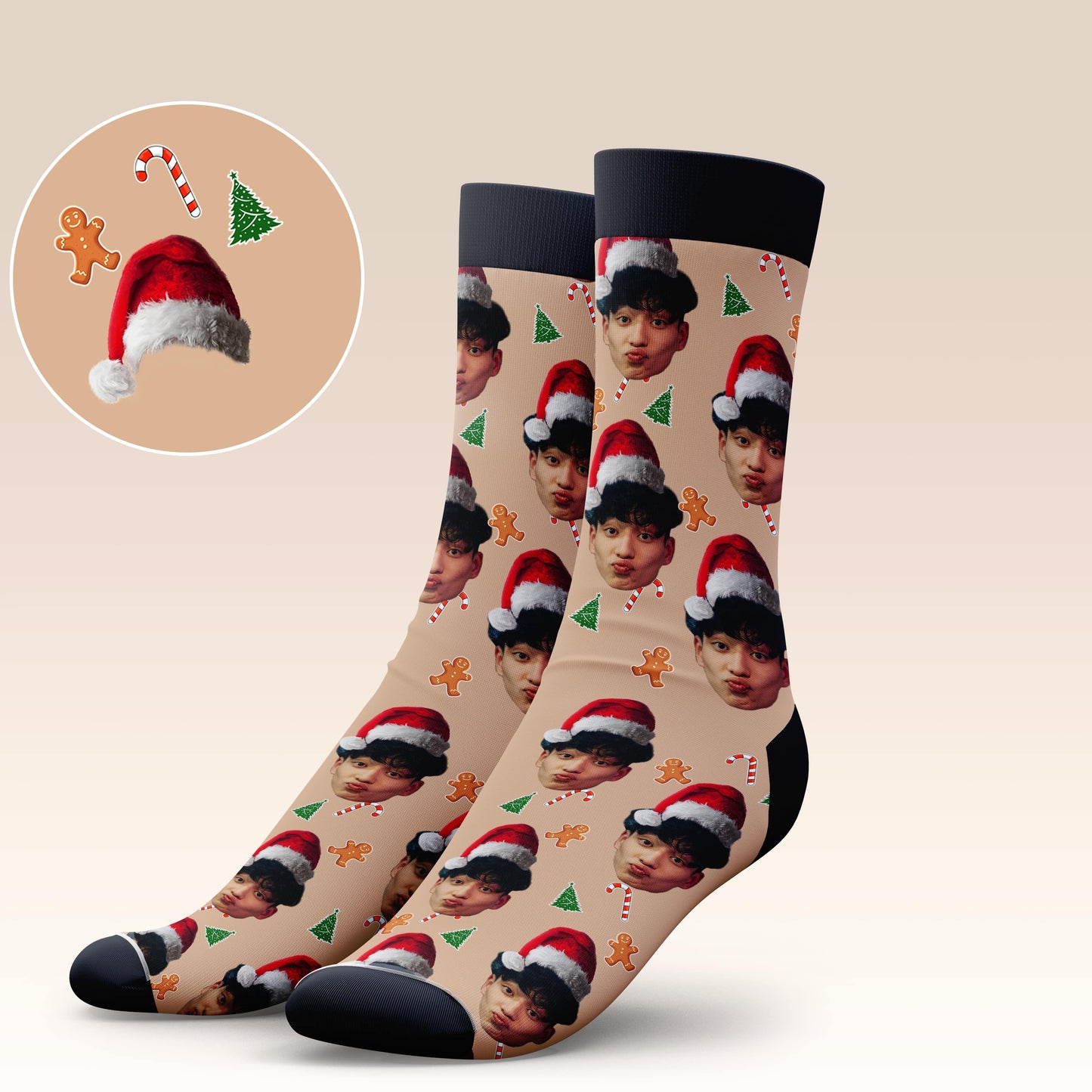 Santa Hat Socks