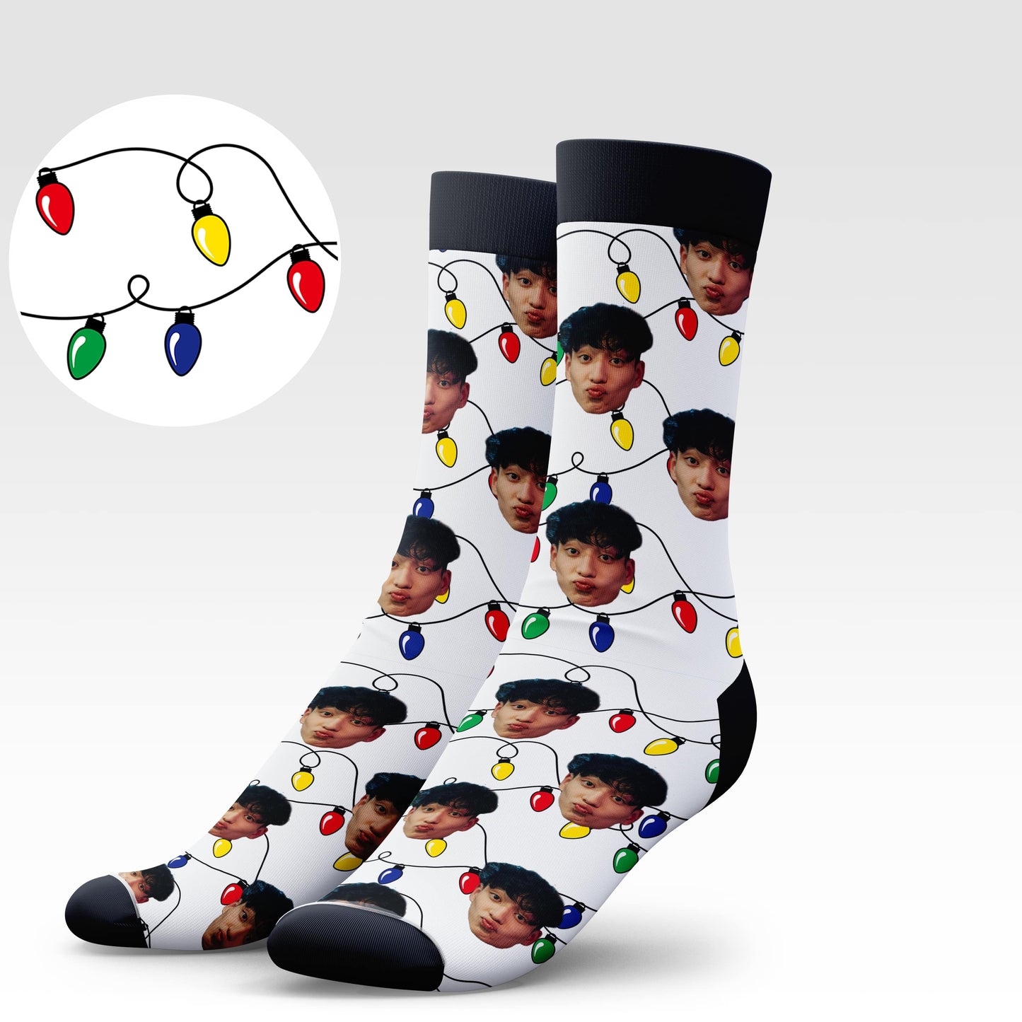 Christmas Lights Socks