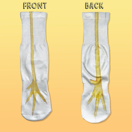 Chicken Feet Print Socks